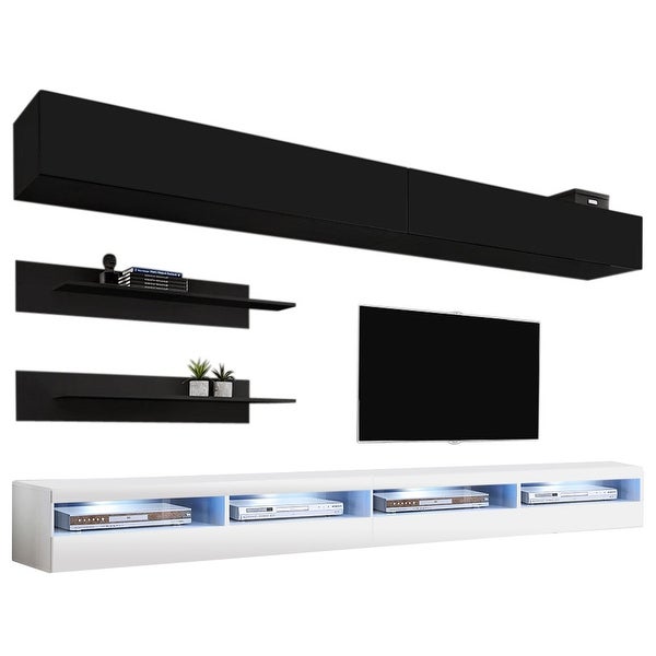 Fly I1 35TV Wall Mounted Floating Modern Entertainment Center