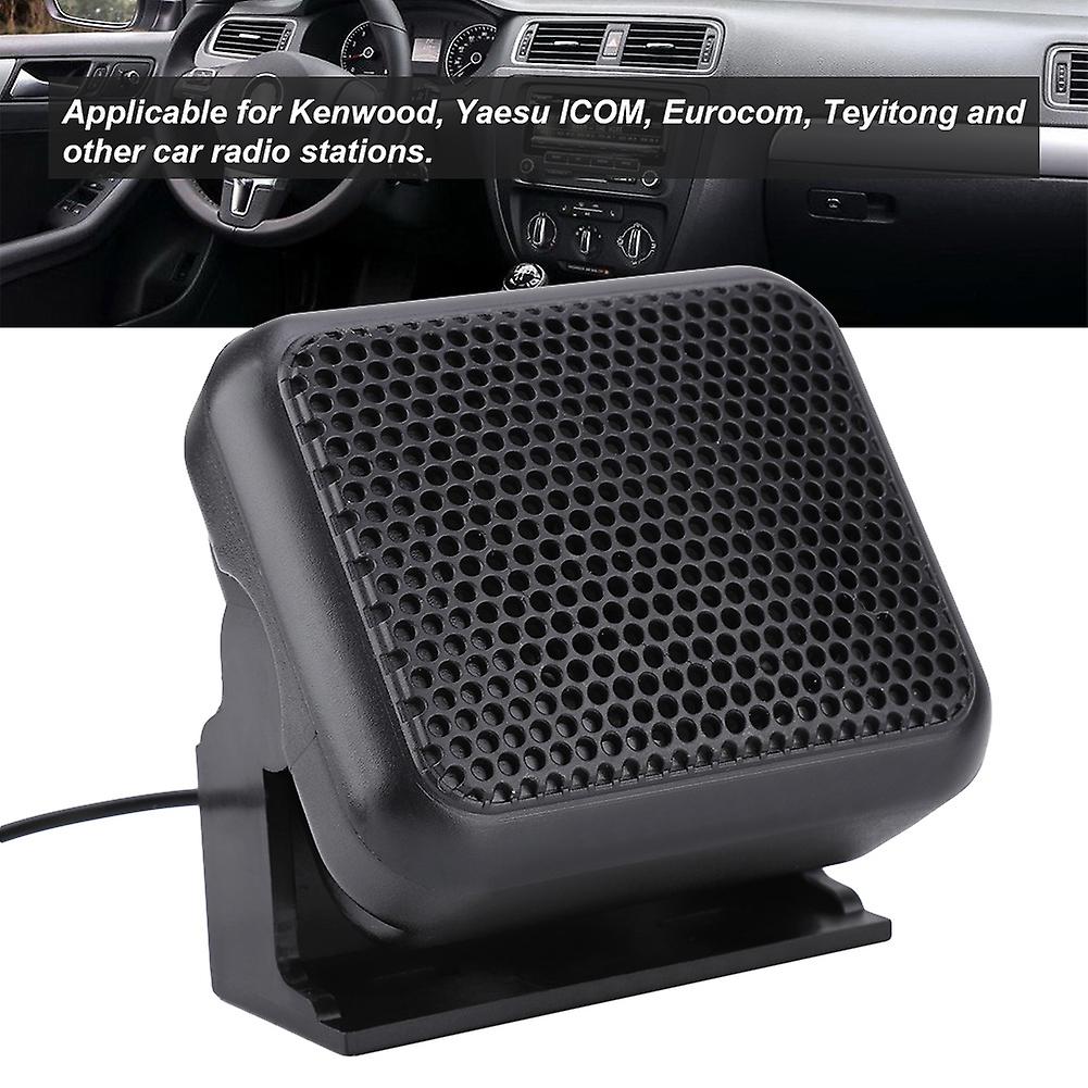 Nsp-100 Mini External Speaker Mobile Radio Microphone For Kenwood Yaesu Icom Ham Car Radios