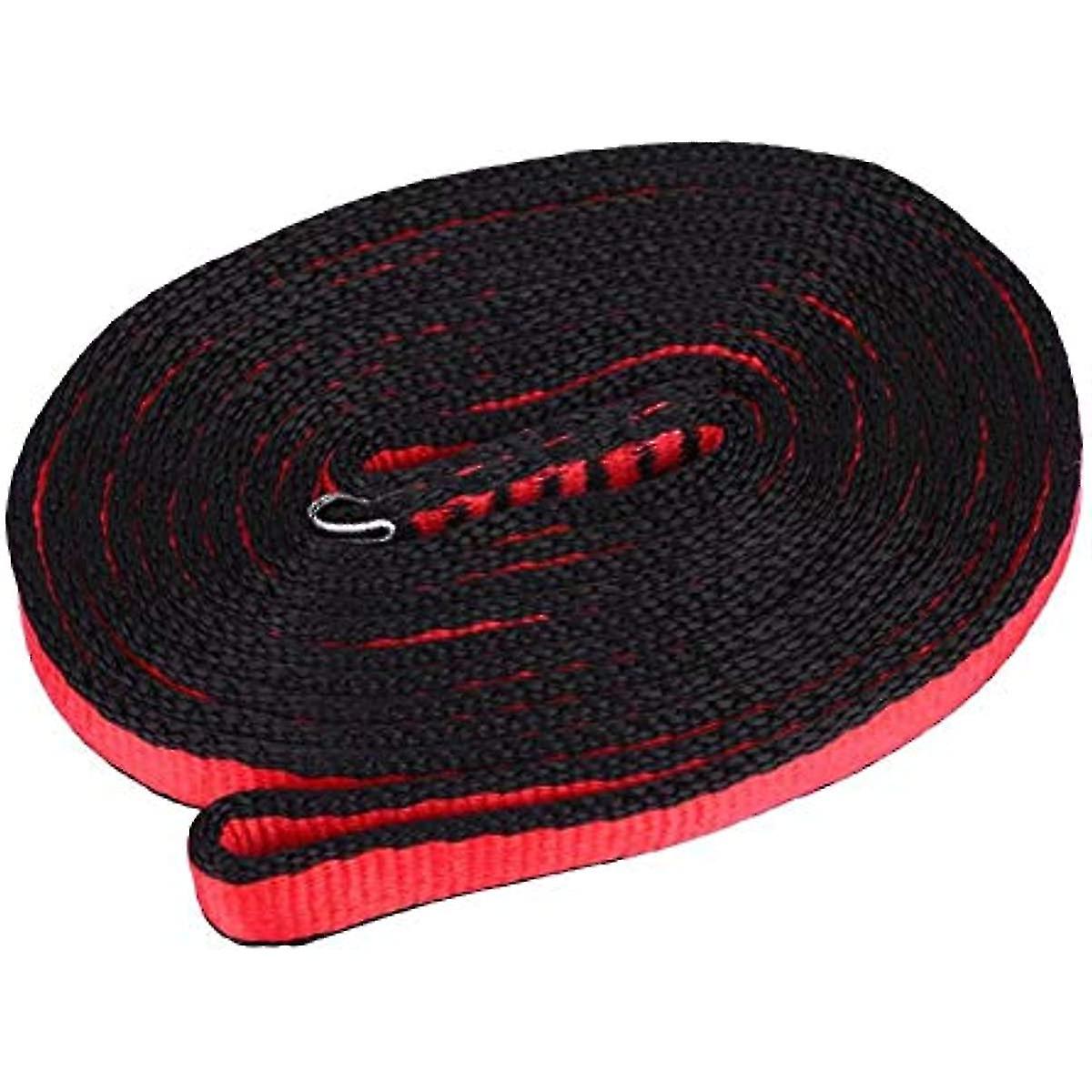 Mountaineering Rope Rock Climbing Rope Climbing Flat Rope Mountaineering Climbing Load Bearing Flat Belt Strap Outdoor Load Rope(150cm Red Flat Ribbon