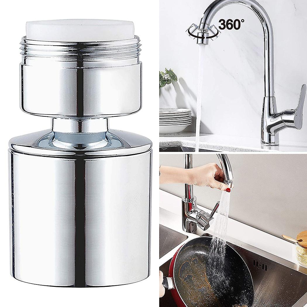 Kitchen Tap Aerator 360 Degree Rotate Swivel Faucet End Diffuser 24mm M24 Male Thread Adapter Chrome Water Faucet Aerator