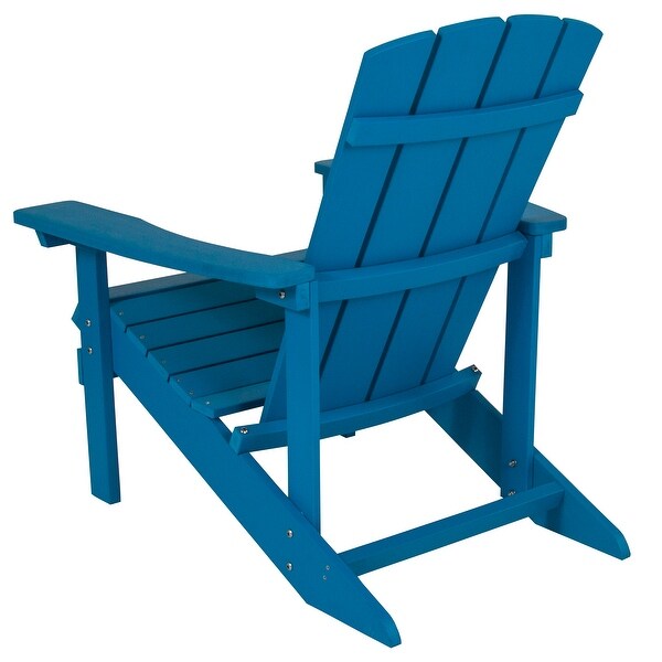 Allweather Poly Resin Wood Outdoor Adirondack Chair (Set of 4)