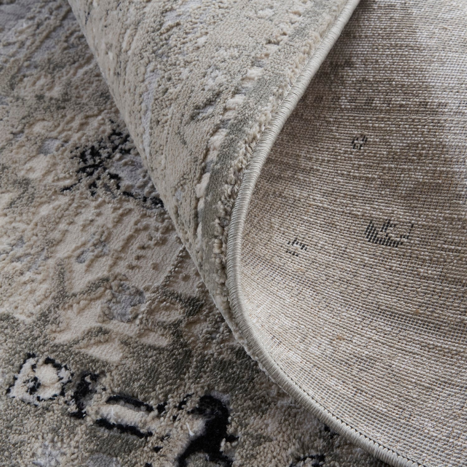 Adana Distressed Ivory/Silver Gray Rug