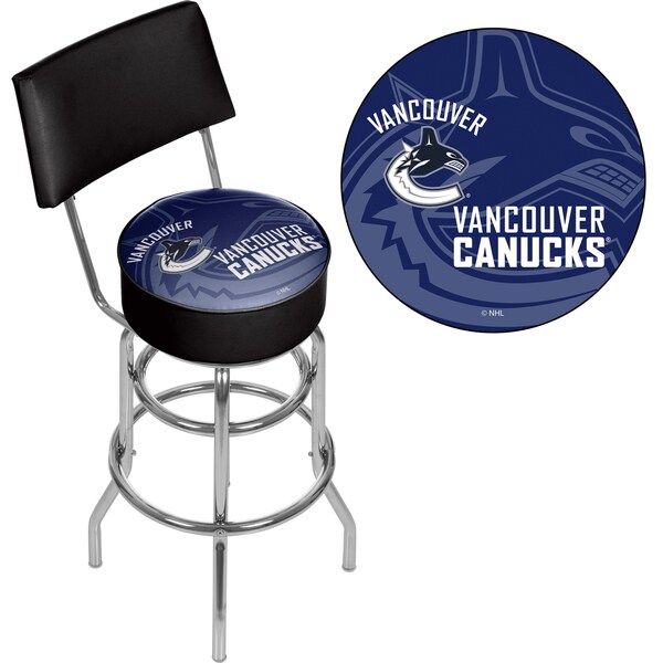 NHL Swivel Bar Stool with Back - Watermark