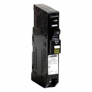 Square D QO 20 Amp Single-Pole Plug-On Neutral Combination Arc Fault Circuit Breaker (6-Pack) QO120PCAFIC6