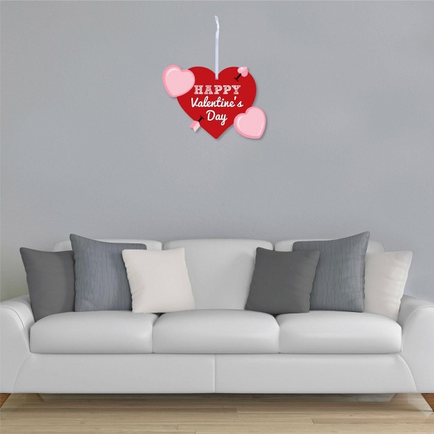 Big Dot Of Happiness Conversation Hearts Hanging Porch Valentine x27 s Day Party Outdoor Decorations Front Door Decor 1 Piece Sign