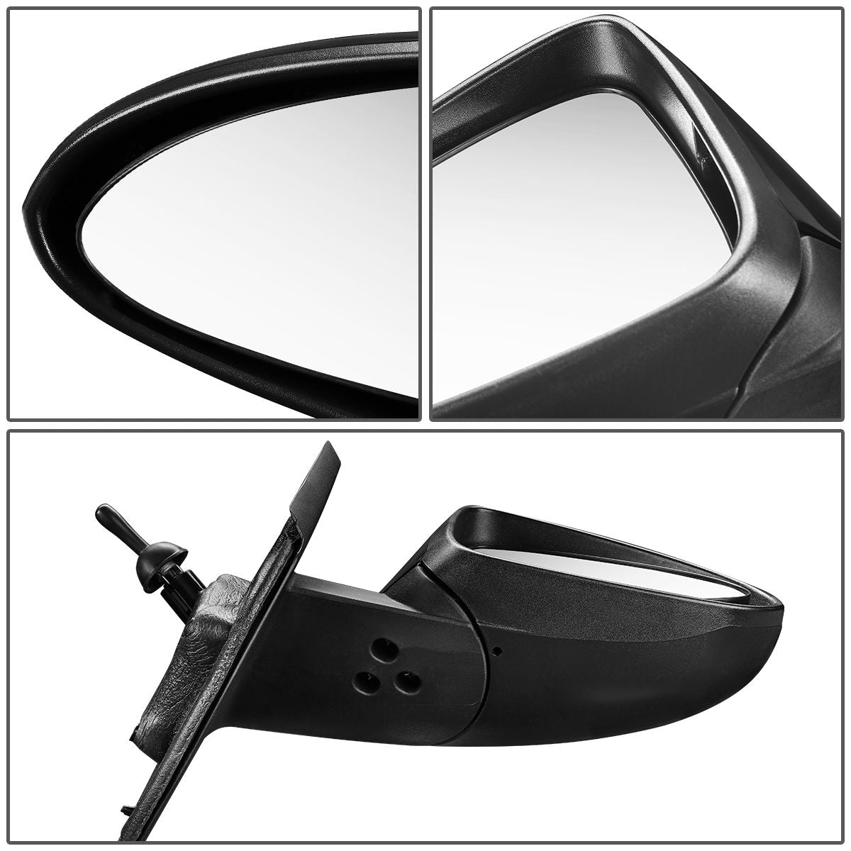 DNA Motoring OEM-MR-GM1321450 For 2013 to 2015 Chevy Spark OE Style Manual Passenger / Right View Mirror 95101493 14