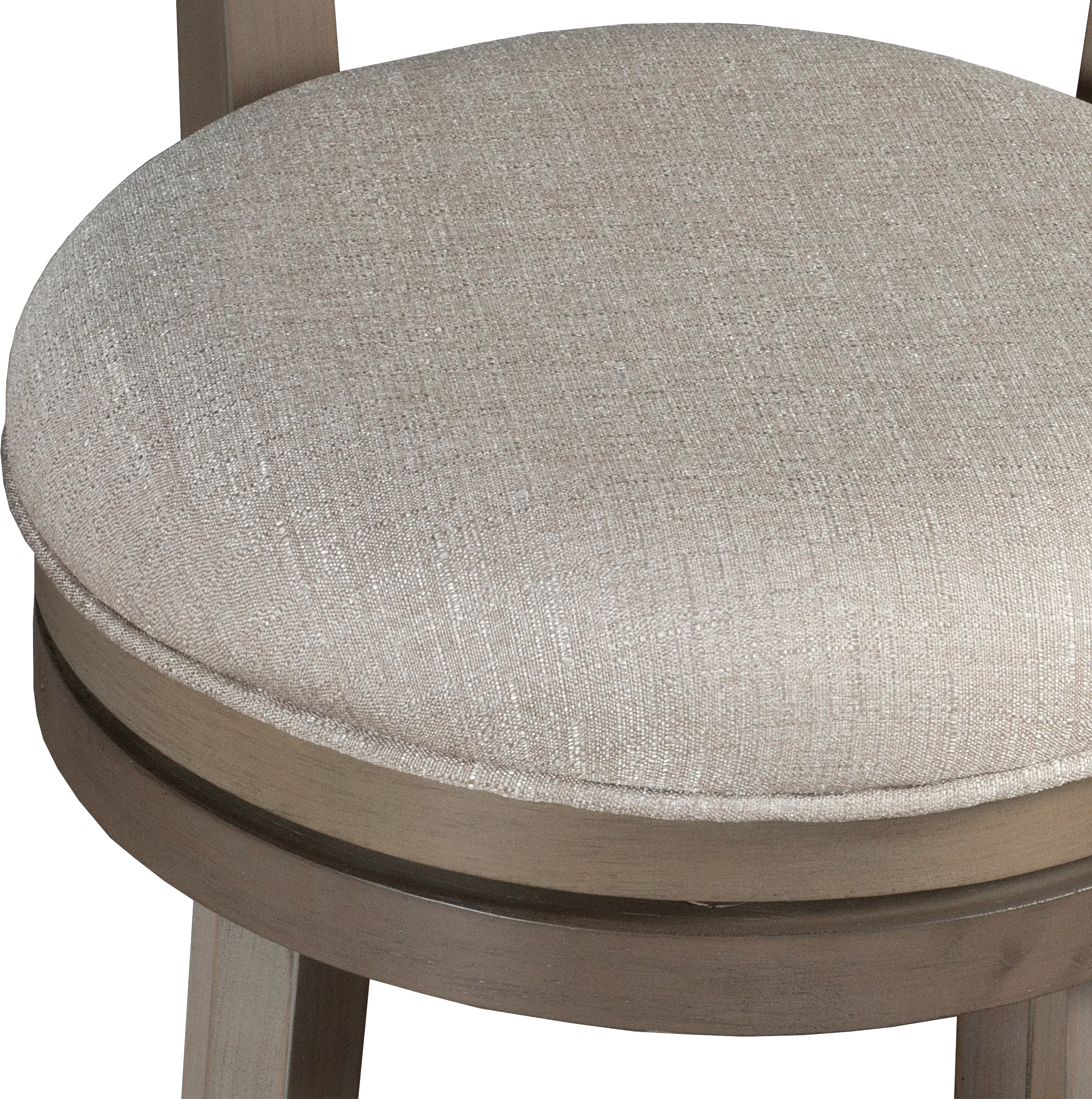 Thredson Contemporary Light Antique Graywash Swivel Counter Height Stool