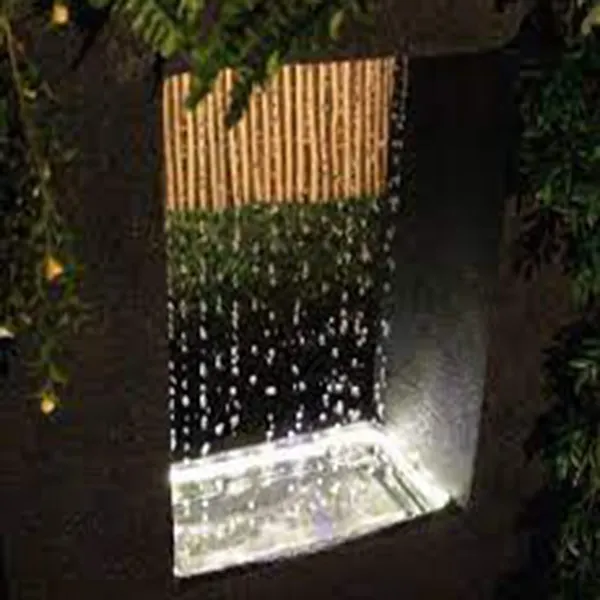 Artificial Corten Steel   Stainless Steel Home Decor Waterfall Artificial Garden Fountain