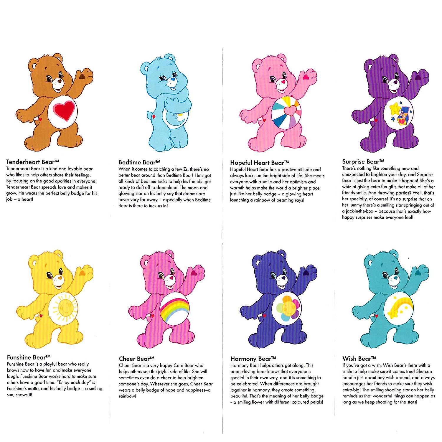 8-Pack The Cuddly Bears Collect/Game Figures Moving Trails 7cm