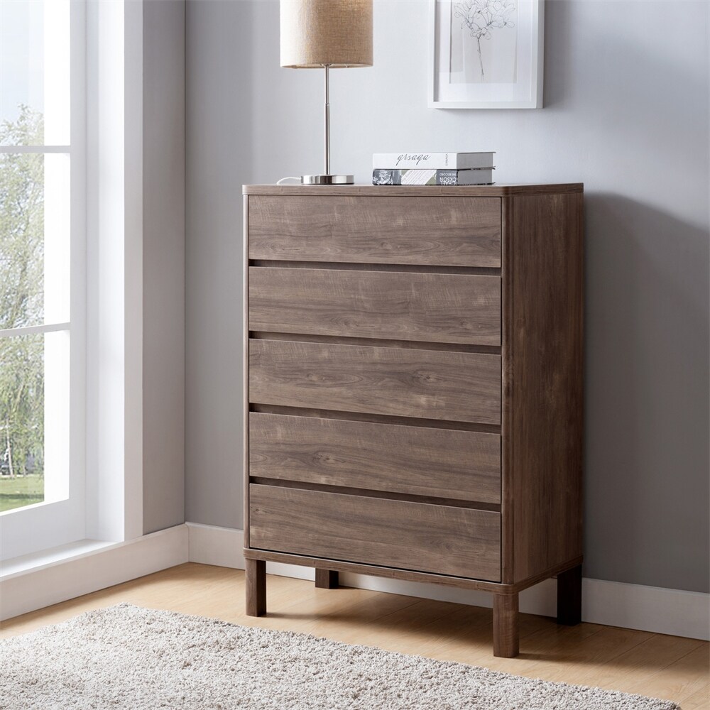 Modern Drawer Chest Hazelnut