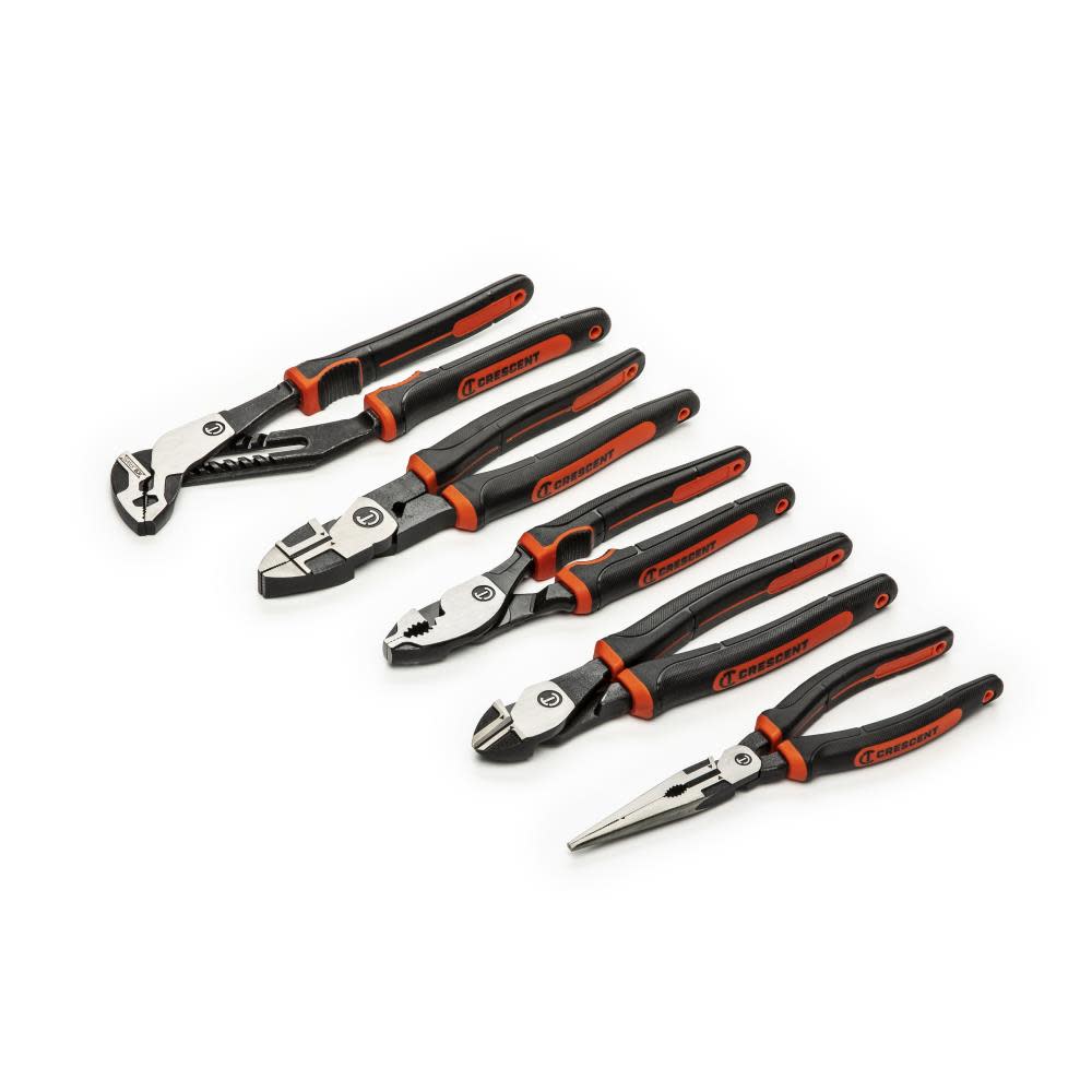 CRESCENT Z2 5 Mixed Dual Material Plier Set 5pc ;