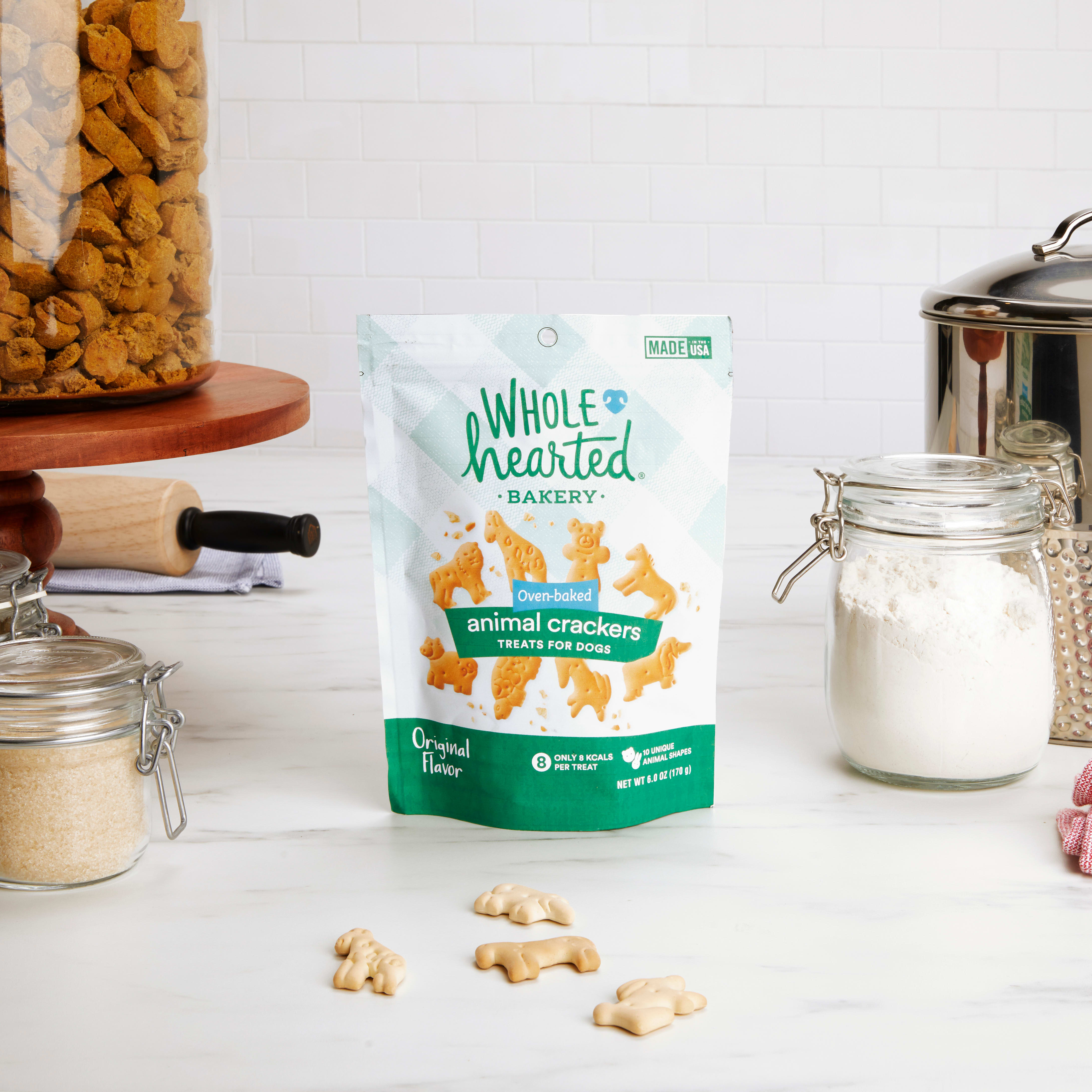 WholeHearted Animal Crackers Treats for Dogs， 6 oz.