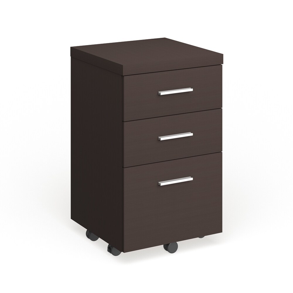 Coaster Furniture Skeena Cappuccino 3 drawer Mobile Storage Cabinet