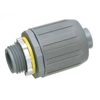 Arlington Industries 12 in. Non-Metallic Liquid-Tight Push-On Connector  (1-pack) NMLT5-1