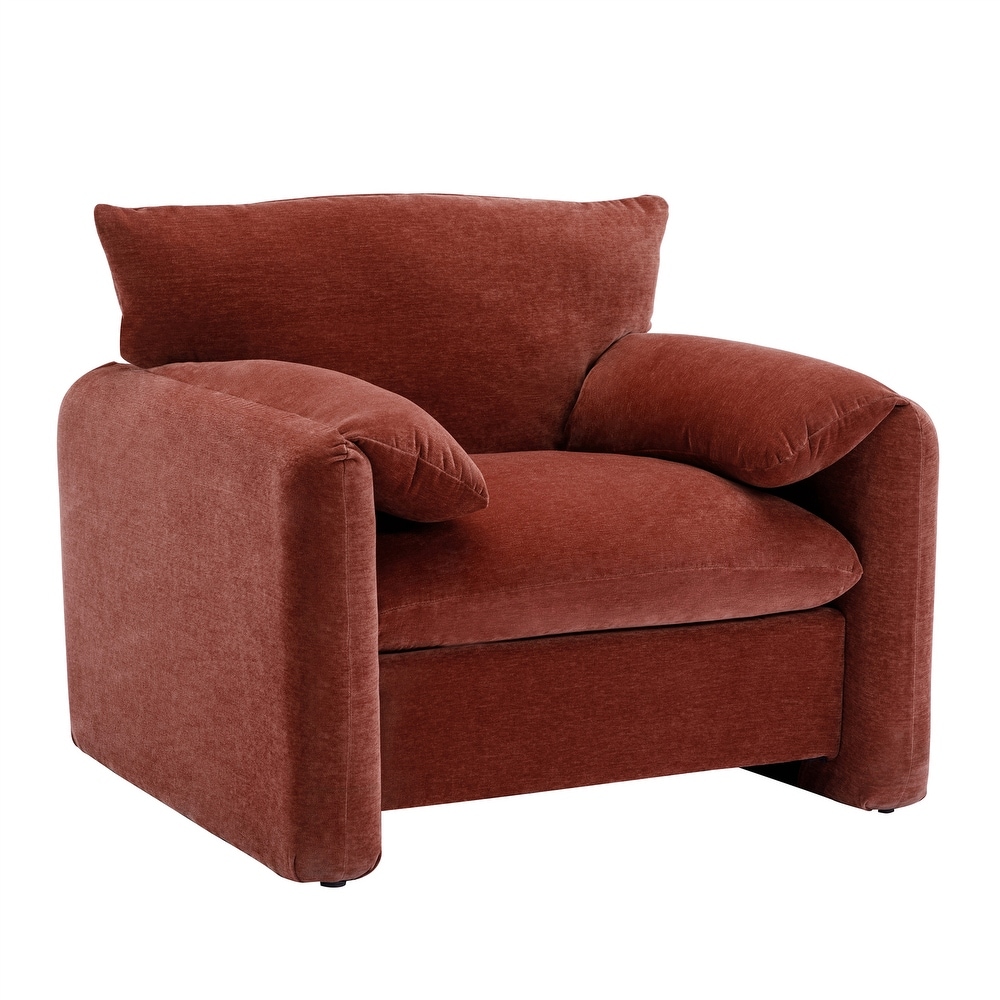 Chenille Oversized Armchair