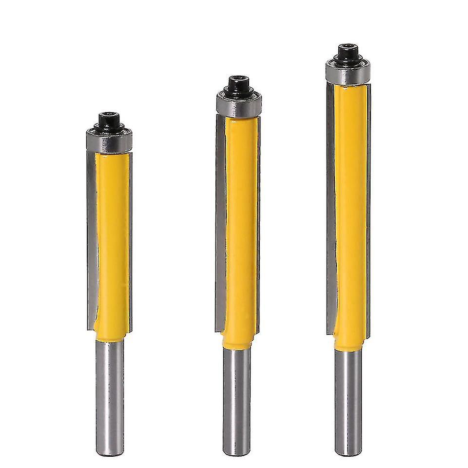 3pcs Woodworking Milling Cutter With Top Bearing