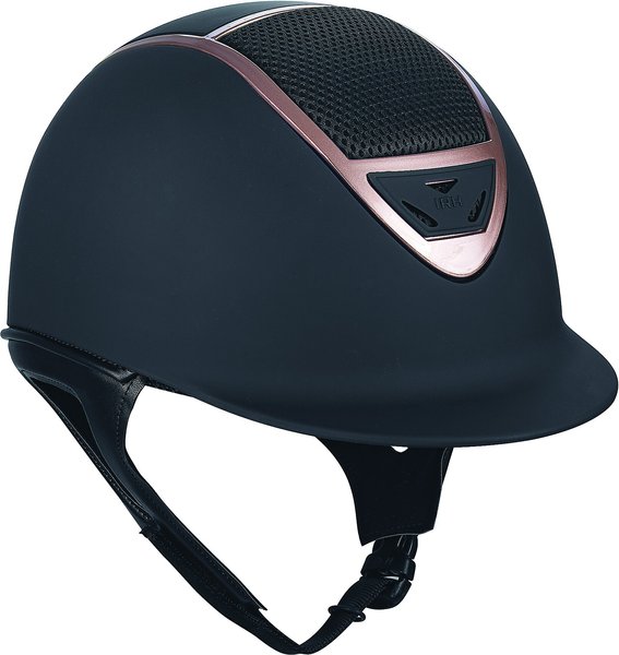 IRH IR4G XLT Matte Black Finish and Rose Gold Frame Riding Helmet