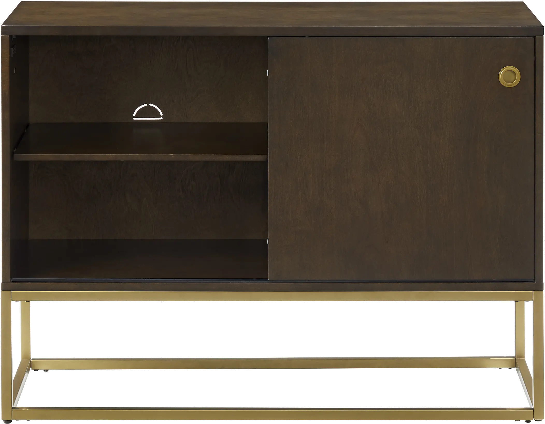 Byron Media Console with Gold Base