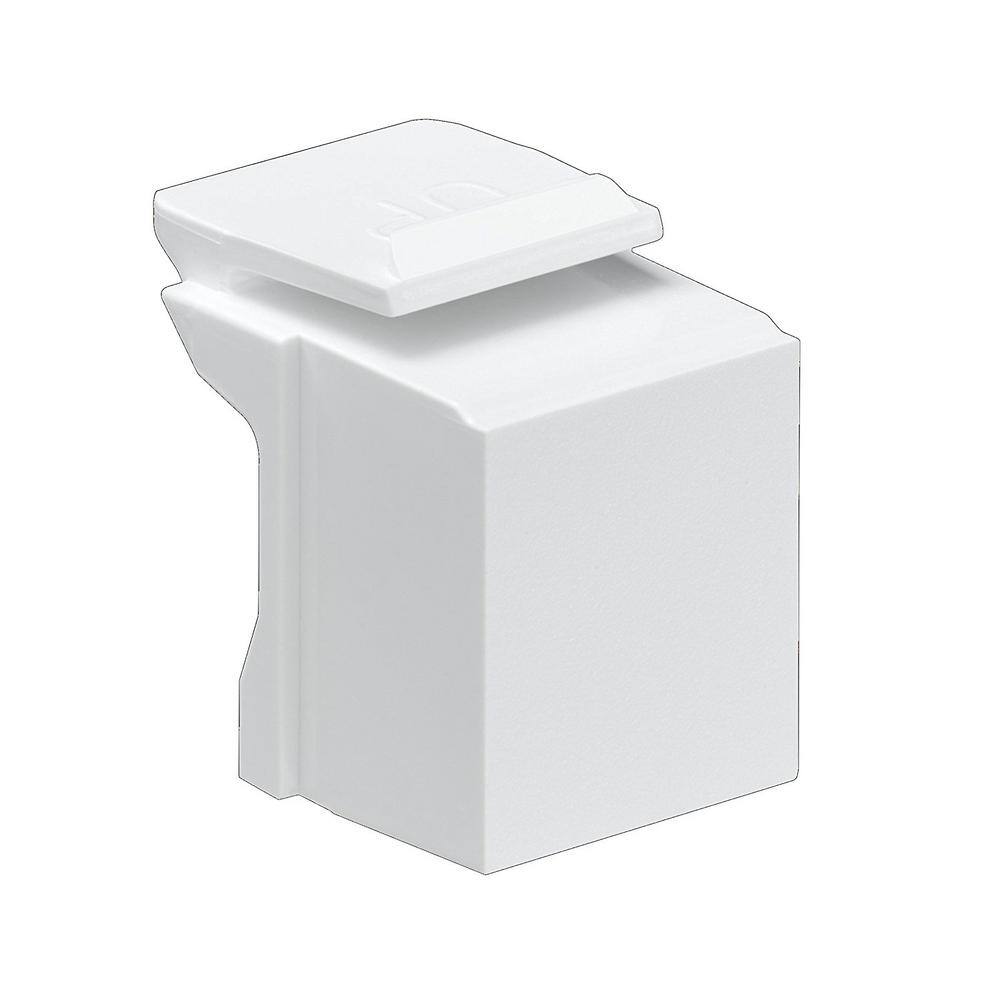 Leviton QuickPort Blank Inserts White (10-Pack) 41084-BW