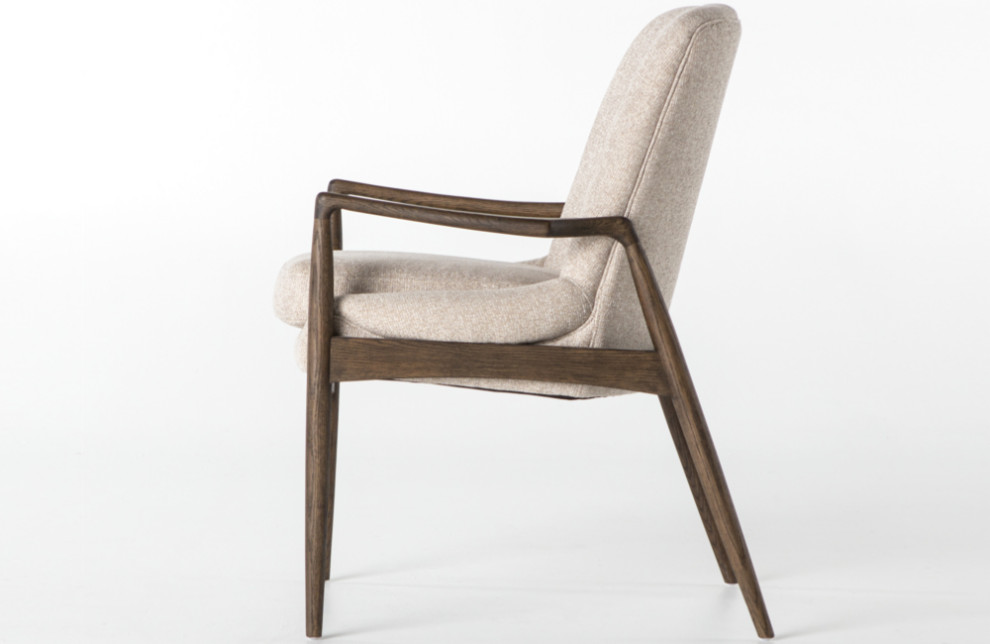 Bradley Dining Arm Chair   Midcentury   Dining Chairs   by Marco Polo Imports  Houzz