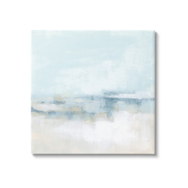 Stupell Abstract Cloudy Landscape Blue Fog Gallery Wrapped Canvas Wall Art