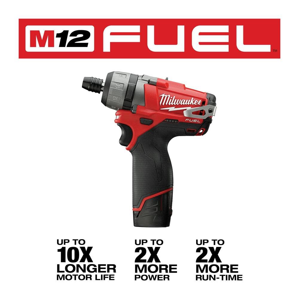 Milwaukee M12 FUEL 2SPD Screwdriver Kit 2402-22 from Milwaukee