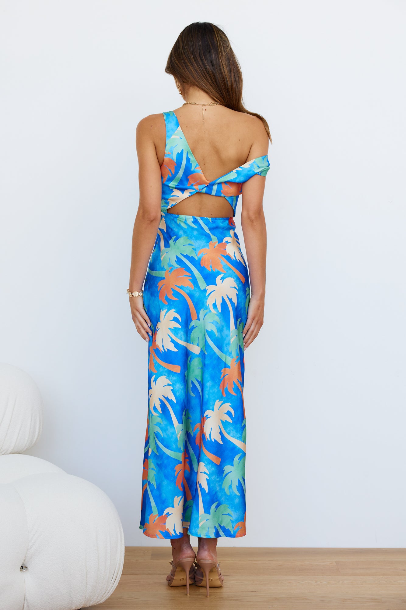 Playing The Field Maxi Dress Blue