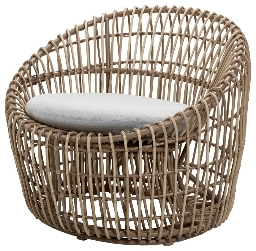 Cane Line Nest Round Chair Outdoor   Tropical   Outdoor Lounge Chairs   by Kolibri Decor  Houzz