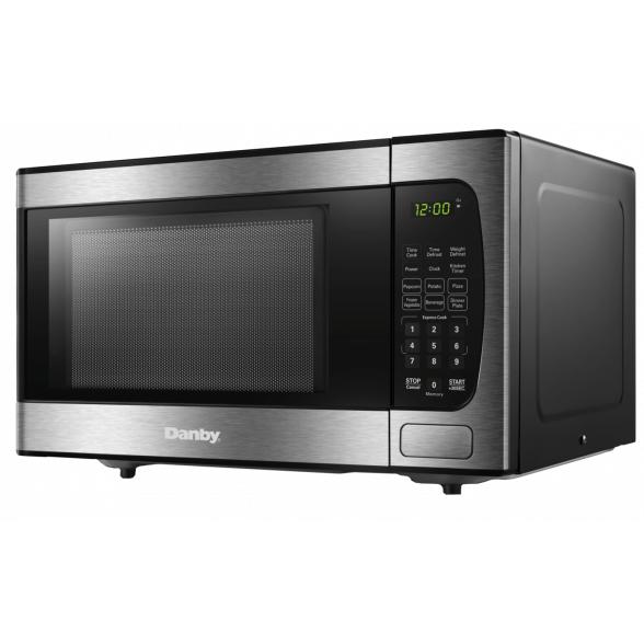 Danby 19-inch, 0.9 cu.ft. Countertop Microwave Oven with 6 Auto Cook Options DBMW0924BBS