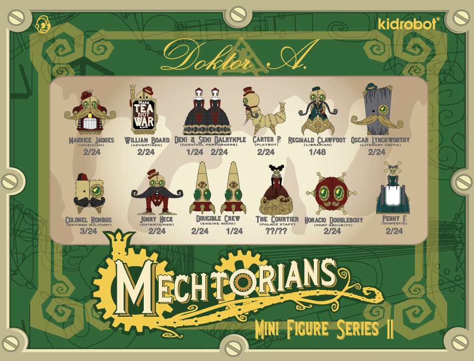 The Mechtorians Mini Art Figure Series by Doktor A