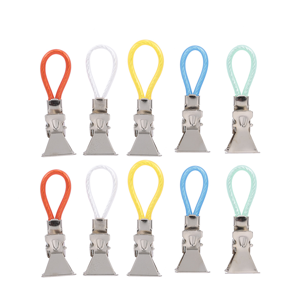 10PCS Tea Towel Clips Cloth Hanging Metal Clips Hand Towel for Kitchen Bathroom Afternoon Tea Oven Mitt Kids Pet