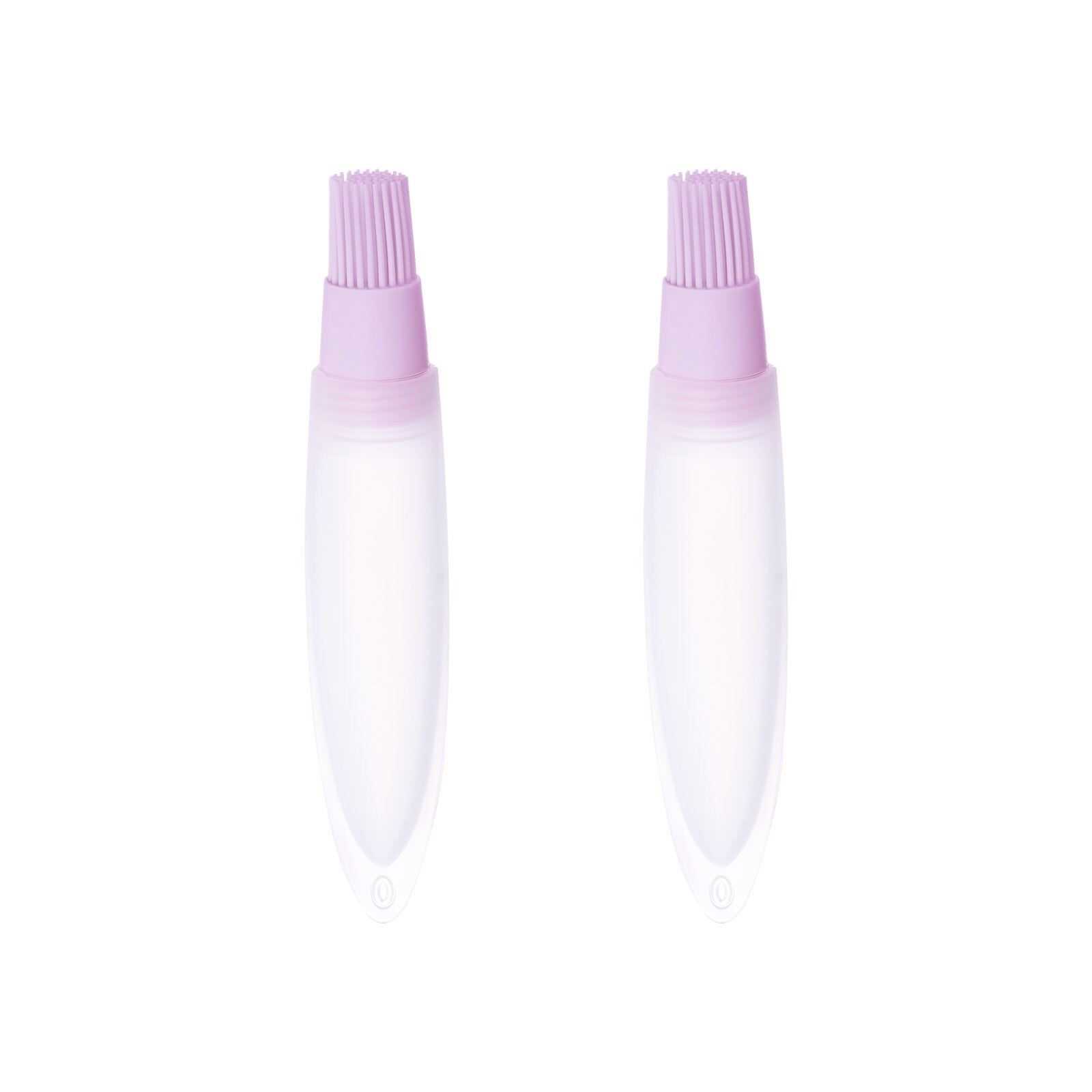 2pcs Silicone Oil Bottle Brush Tip Tail for Barbecue Cooking Baking， Purple