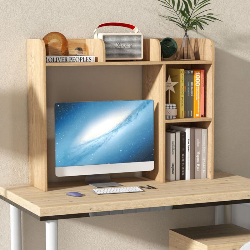 Hivago 3-Tier Multipurpose Desk Bookshelf with 4 Shelves