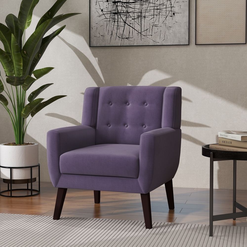 Modern Accent Chair Velvet Armchair