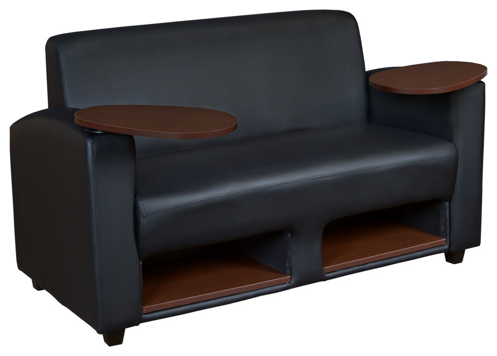 Regency Supernova Tablet Arm Loveseat   Contemporary   Loveseats   by The Office Place  Houzz