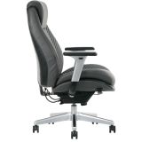 Serta iComfort i6000 Series Ergonomic Bonded Leather High-Back Manager Chair， Gray/Silver