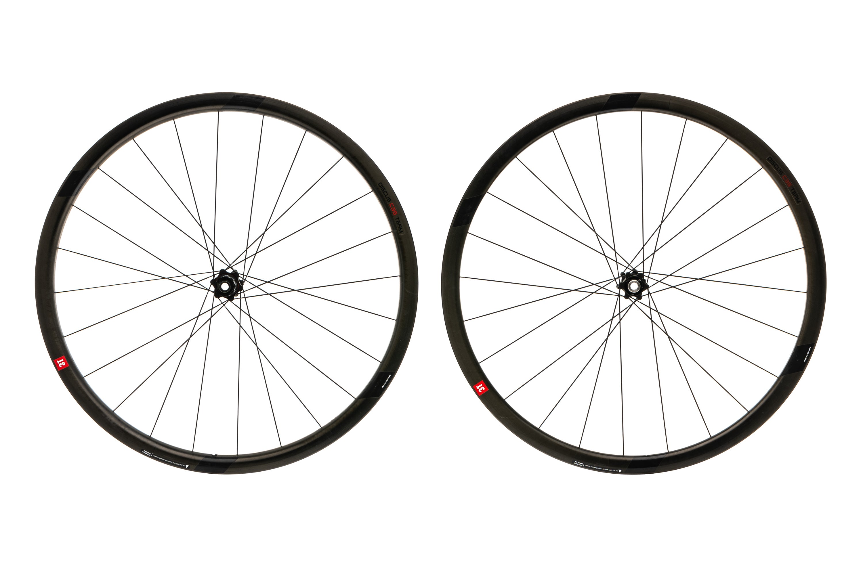 3T Discus C35 Team Stealth Disc Carbon Clincher 700c Wheelset