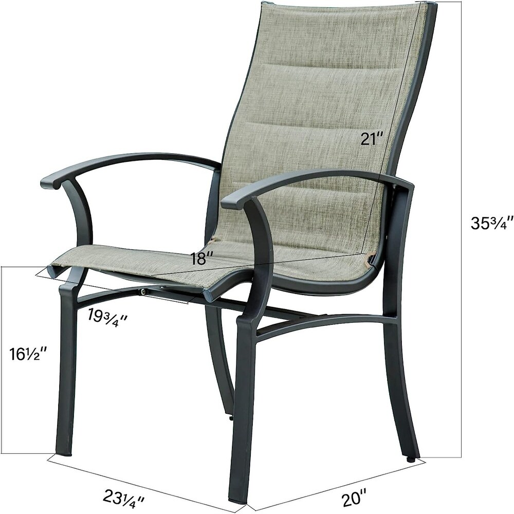 Patio Grey Dining Chairs Set of 2 Bistro Metal Steel Chair