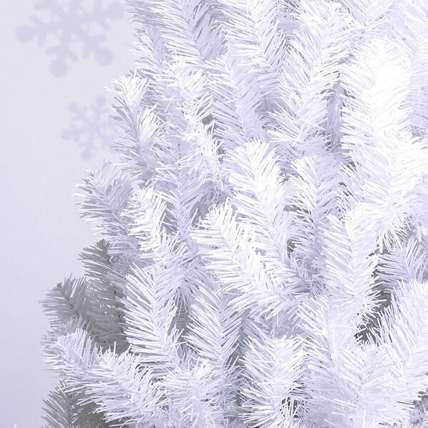 White Artificial PVC Christmas Tree w/Stand Holiday Decor