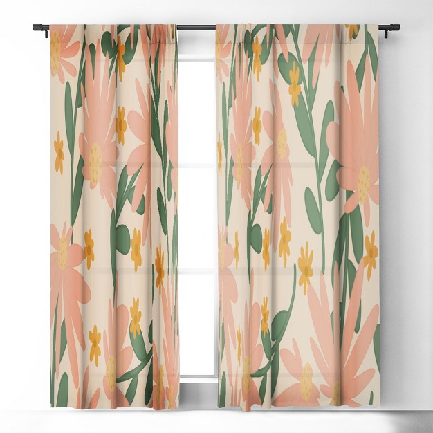 1pc Blackout Window Curtain Panel Deny Designs