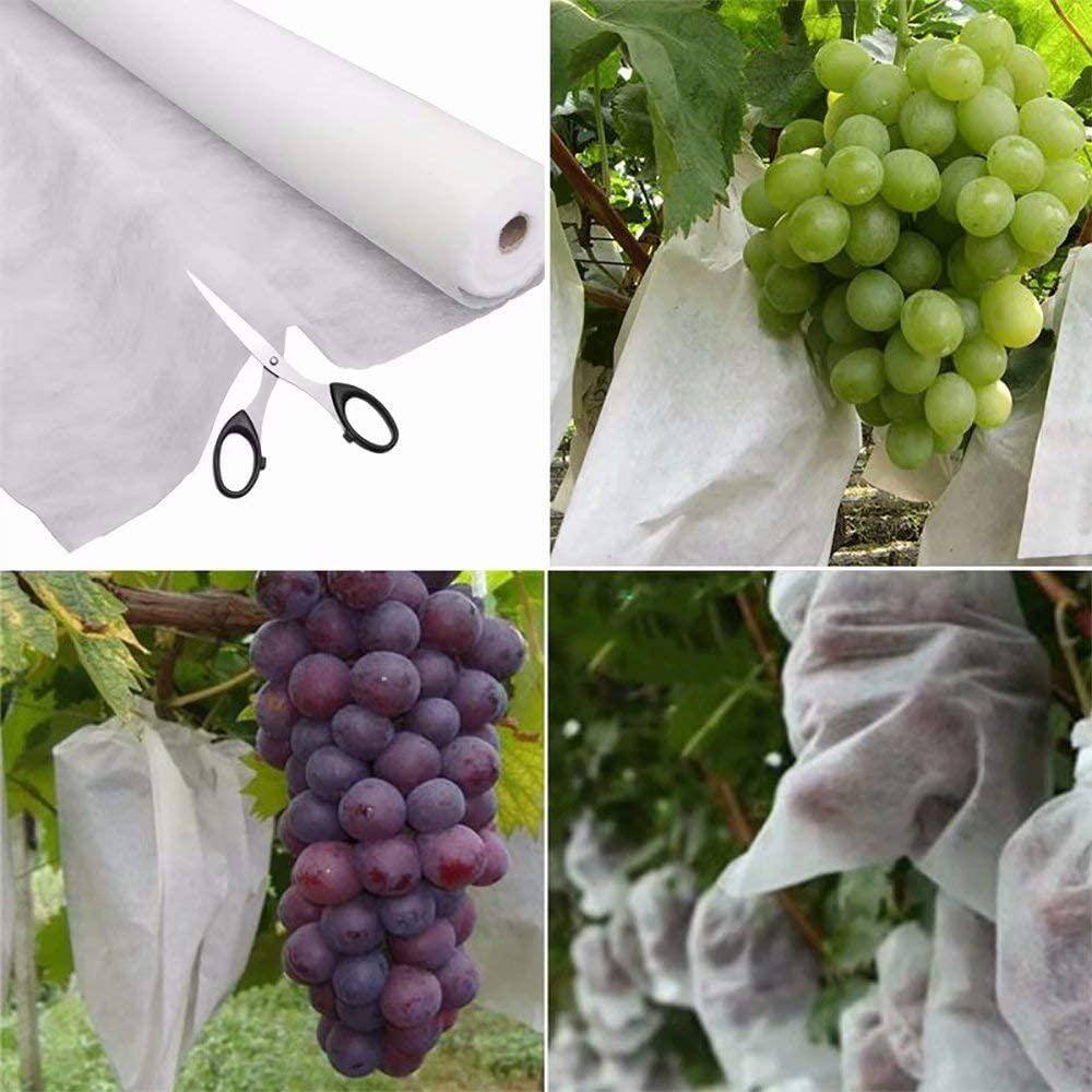 Agfabric 6 ft. x 100 ft. 0.55 oz. White Floating Row Cover Garden Fabric Plant Cover Outdoor Frost Protection Blanket HGRCR0506100