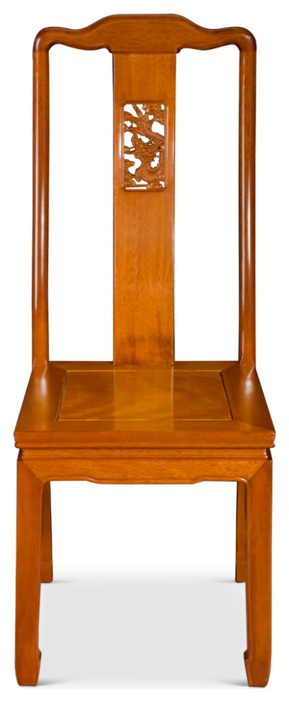 Natural Rosewood Dragon Oriental Chair   Asian   Dining Chairs   by China Furniture and Arts  Houzz