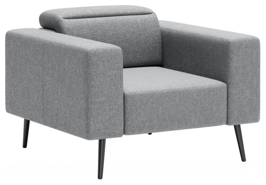 Milan Arm Chair Dark Gray   Midcentury   Armchairs And Accent Chairs   by GwG Outlet  Houzz