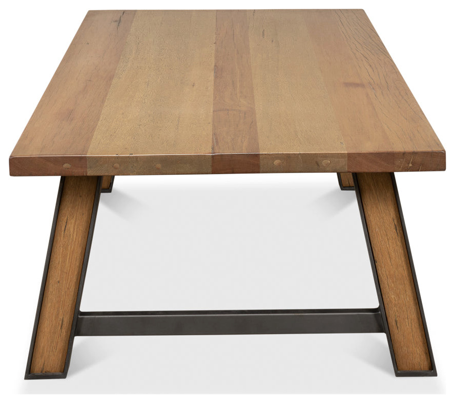 Missone Rectangle Coffee Table   Industrial   Coffee Tables   by Sideboards and Things  Houzz