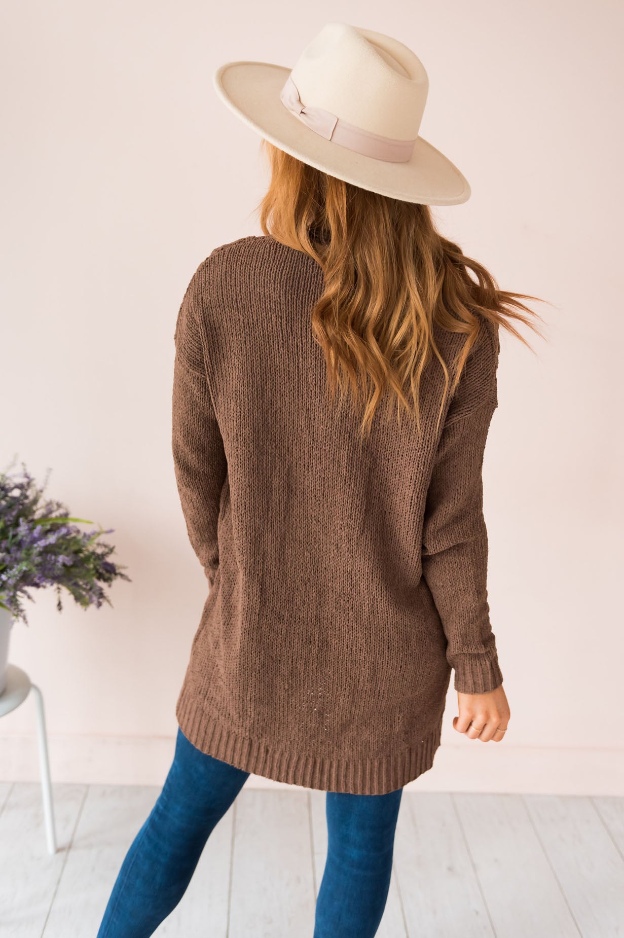 Warms My Heart Modest Chenille Cardigan