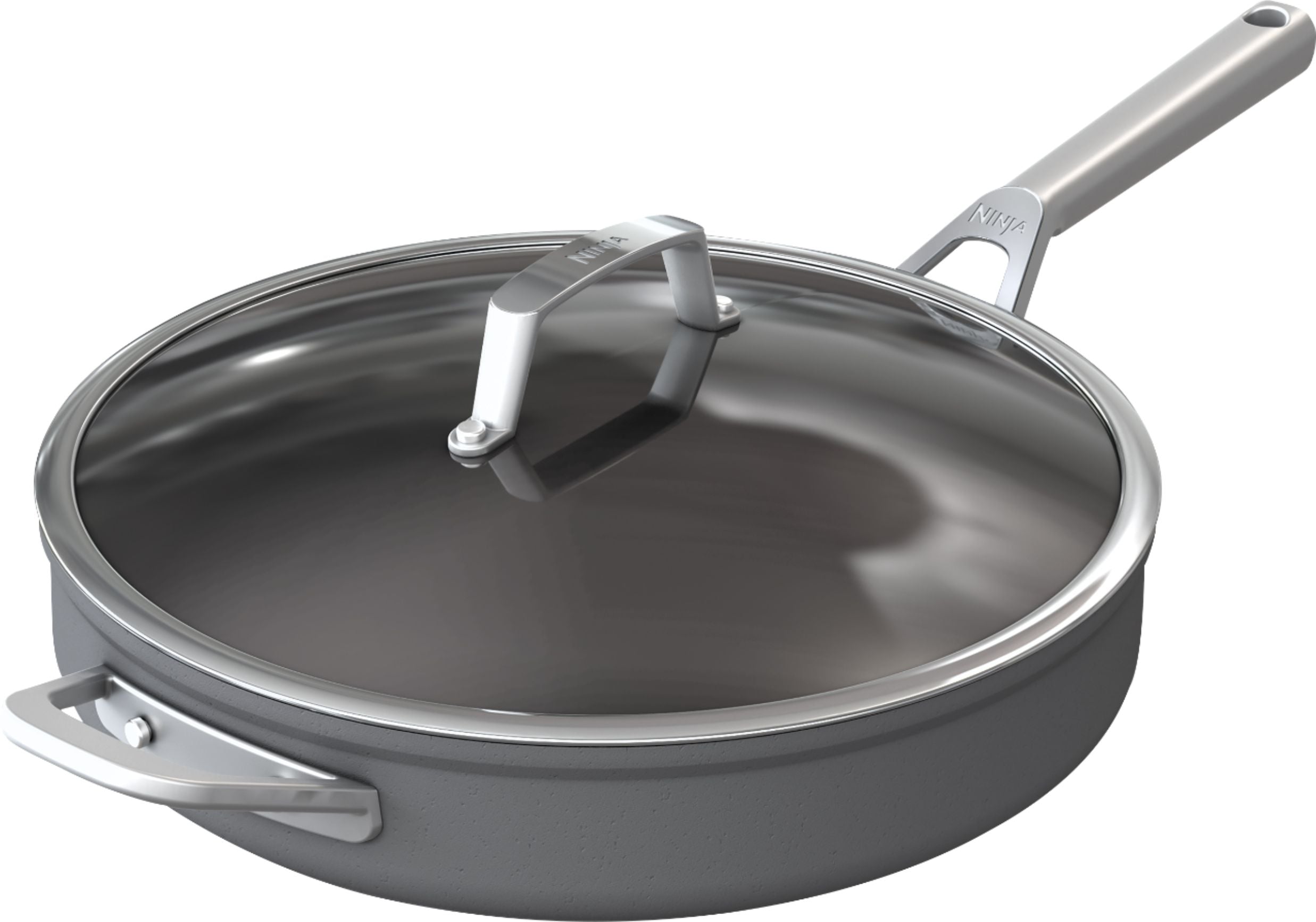 Ninja Foodi C30140 NeverStick Premium 4-Quart Sauté Pan with Glass Lid