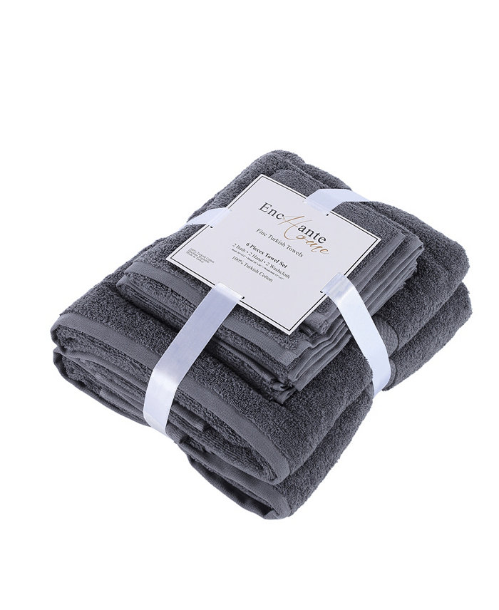 Enchante Home Bomonti Turkish Cotton Towel 6 Piece Set