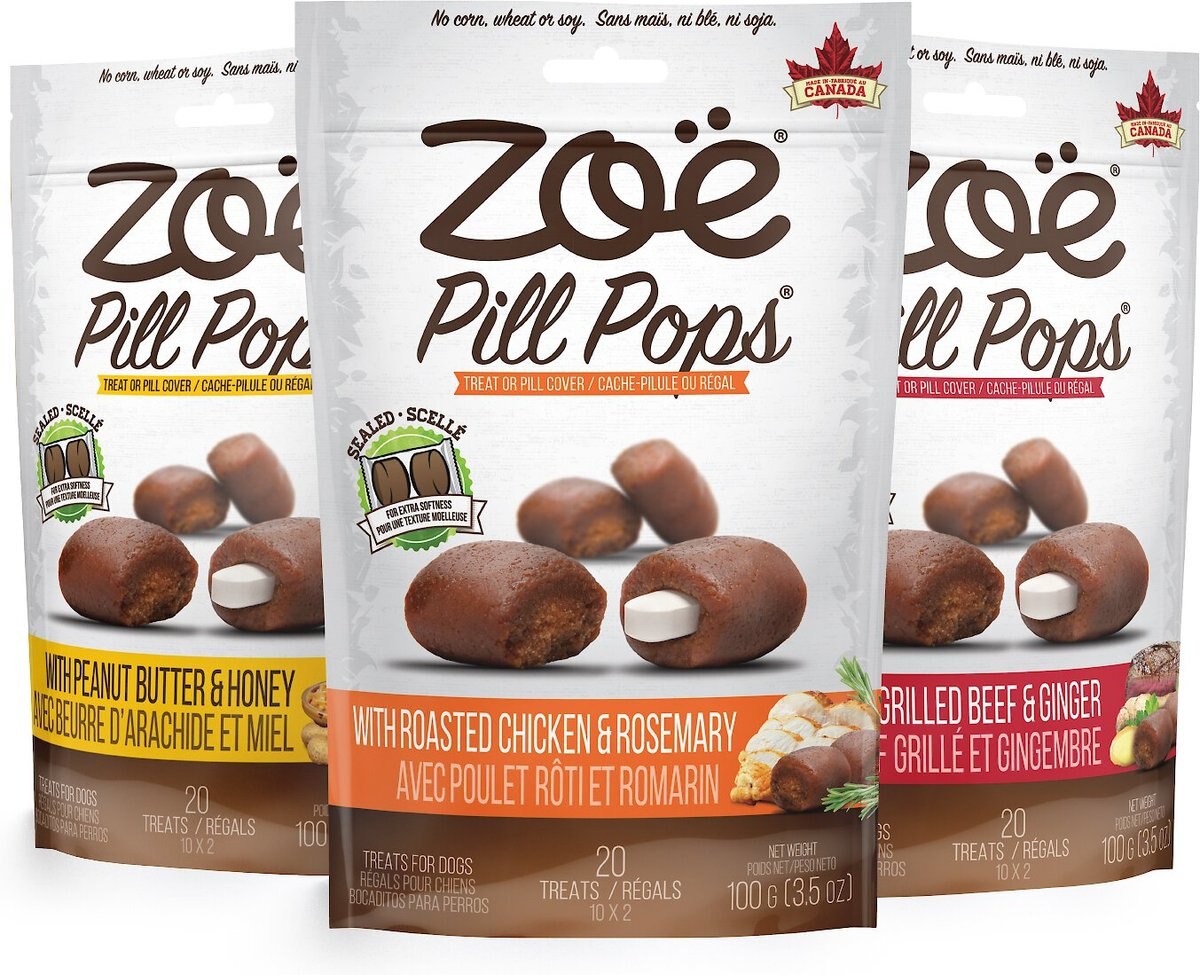 Zoe Pill Pops Roasted Chicken with Rosemary Dog Treats