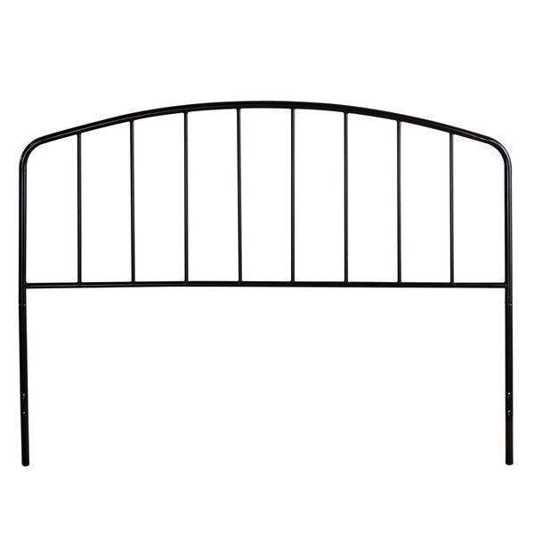 Carbon Loft Cronkite Black Metal Headboard with Arched Spindle Design - - 30408005