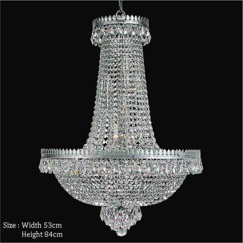 Phube Lighting French Empire Gold Crystal Chandelier Lustre Chrome Chandeliers Modern Pendant Light